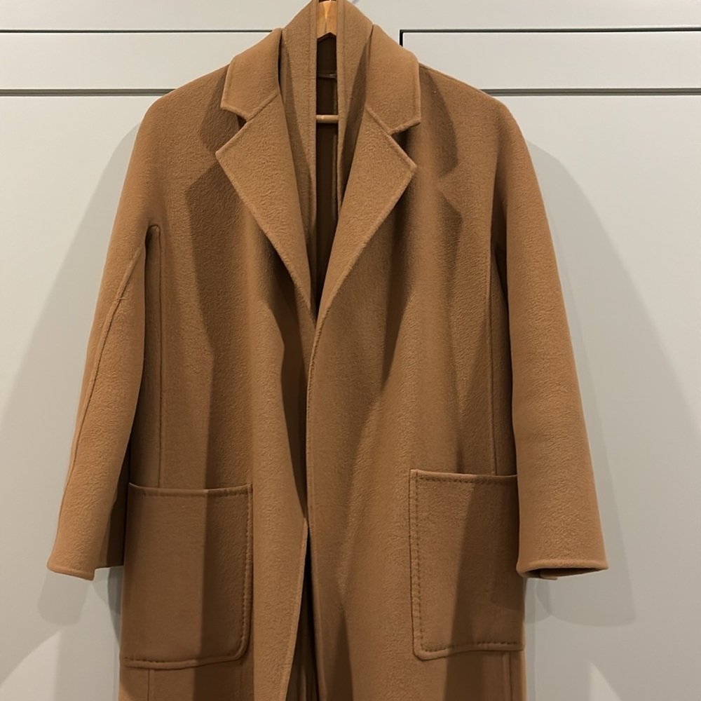 The Curated Cashmere Coat in Camel